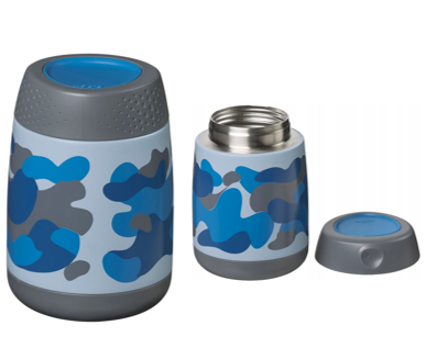 Insulated Food Jar Mini - blue camo