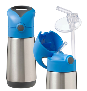 350mL Insulated Drink Bottle - blue slate