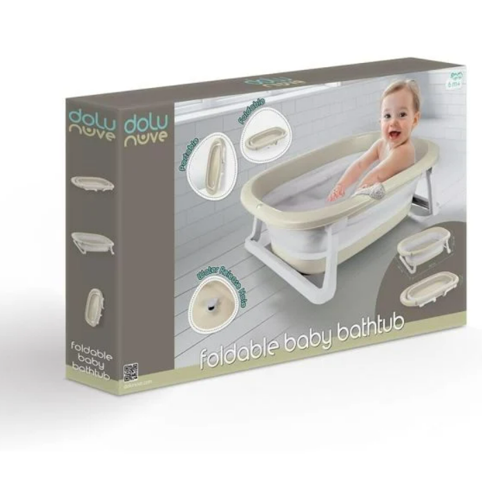 FOLDABLE BABY BATHTUB - RELAX BEIGE