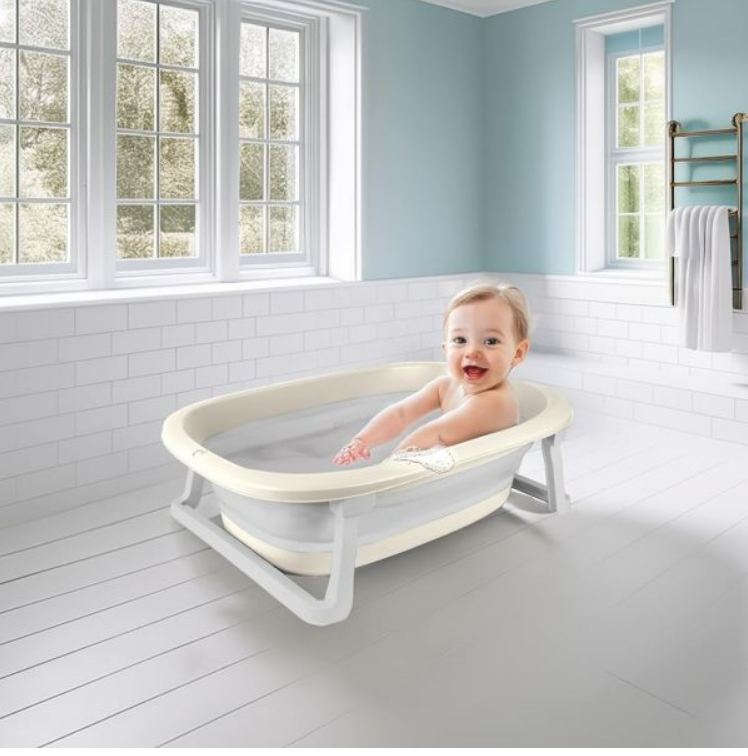 FOLDABLE BABY BATHTUB - RELAX BEIGE