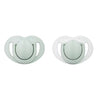 Twin Orthodontic Silicone Pacifiers - Green - 0M+