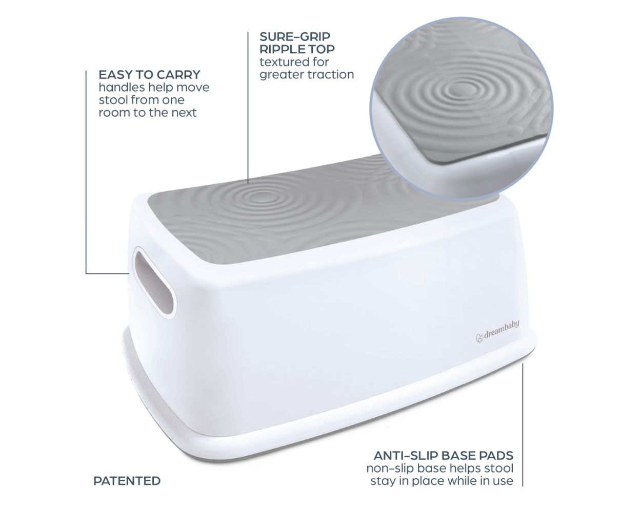 STEP STOOL - GREY