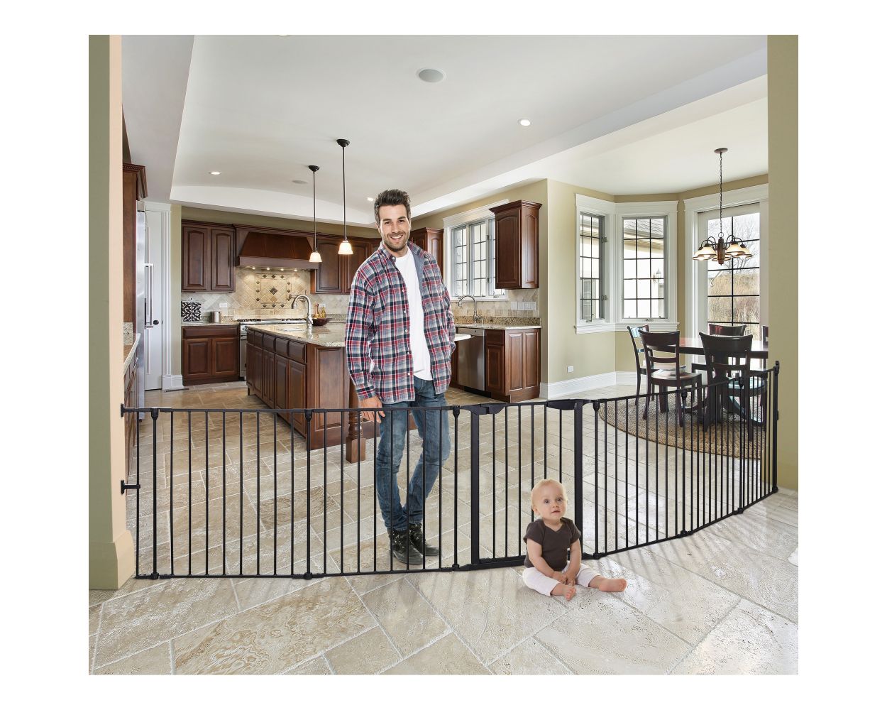 3 in 1 Play-Pen Gate - Black